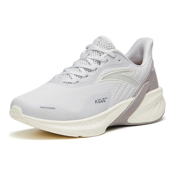 Anta Poison Dart 4 Comfortable Versatile Shock Absorption Non-Slip Wear-Resistant Low-Top Running Shoes Women Sneaker Sand-Gray 122315520-4