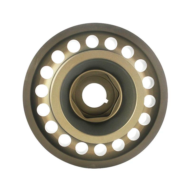 Aluminum Light Weight Crank Crankshaft Pulley Fit For 1993-2001 Honda Prelude H22 VTEC