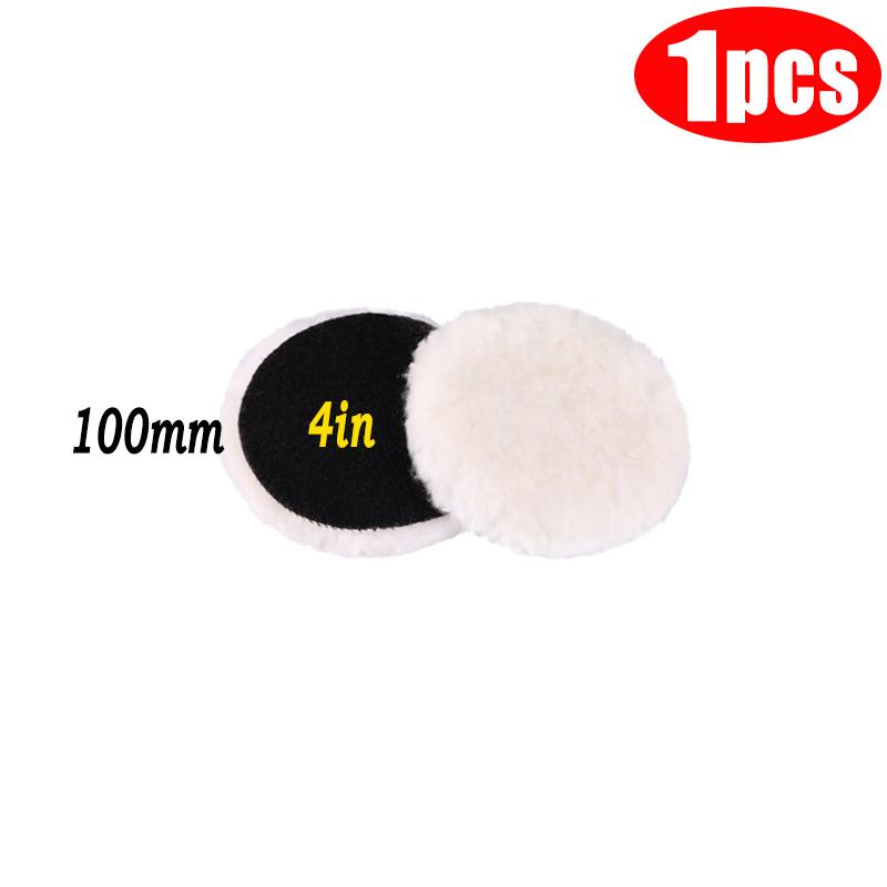 5 rozmiarów 75-180 mm Wełniana tarcza polerska Woskowanie Polerowanie Pielęgnacja lakieru samochodowego Gąbki polerskie do akcesoriów do mycia samochodów
