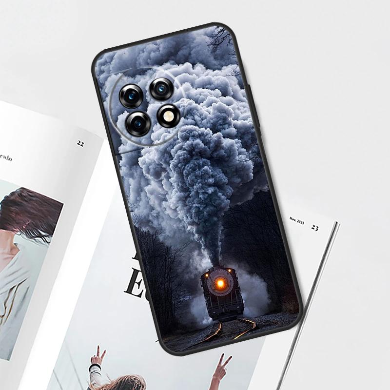 Train Steam Engine Case For OnePlus Nord 5 CE 2 3 4 Lite N20 N30 OnePlus 13T 13R 12R 9 10 Pro 11 12 13 15 Cover