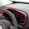Car Center Console Dashboard Panel Cover 1PCS For Jeep Renegade 2016+ Bright Red