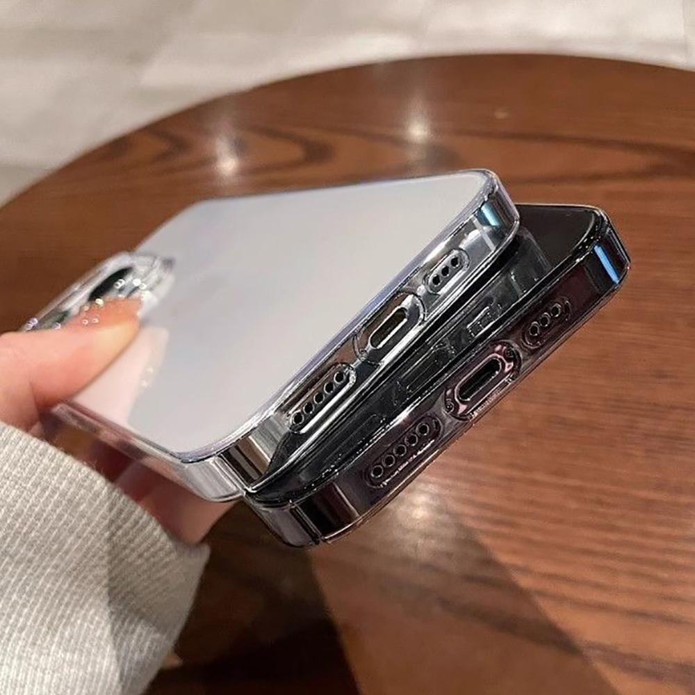 Clear Phone Case For iPhone 17 Pro Max Case iPhone 16 14 13 12 11 15 Pro Max 17 Air Shockproof Bumper Acrylic Back Cover Fundas
