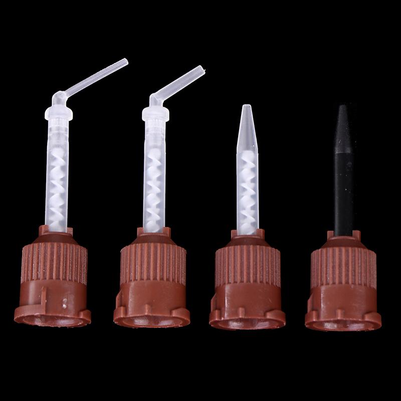 50 Pcs Dental Materials Impression Mixing Tips Silicone Rubber Mix Head