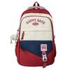 College Rucksack Mittelschüler Schultasche Damen Farbkontrast Große Kapazität Rucksack
