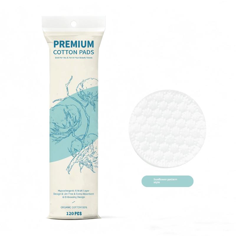 Einweg Make-up Wattepads 100/120 Stück Weich Rund Dreilagig Gesichtsreinigungstücher Make-up Entferner Kosmetik Reinigung