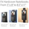 Detachable Pen Sleeve Case Adjustable Hard Cover Journals Pen Holder  for Books Binders