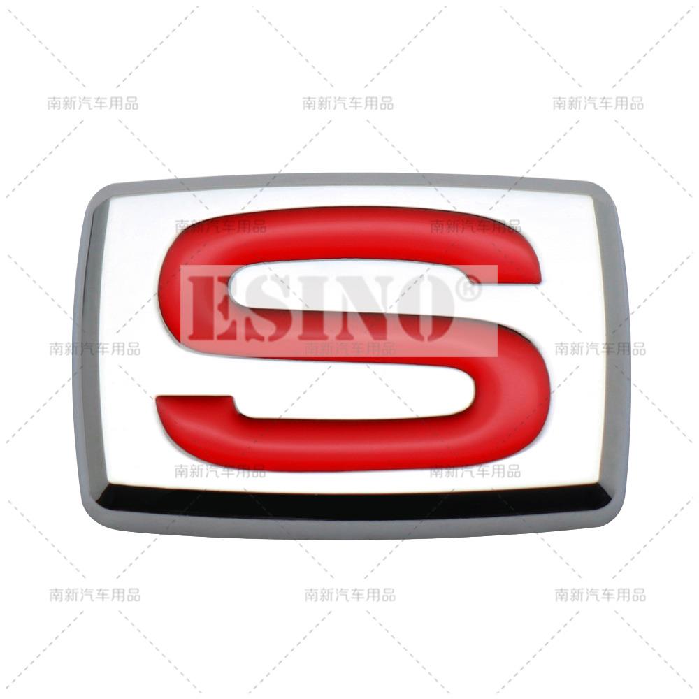 Styling Auto Logo S Performance 3D Metallo Lega di Zinco Emblema Adesivo per Carrozzeria Adesivo Decorativo Decalcomania