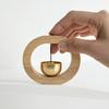 Magnetic Shopkeepers Bell C-shape Wooden Decorative Wind for Door Opening Door Bell Chime
