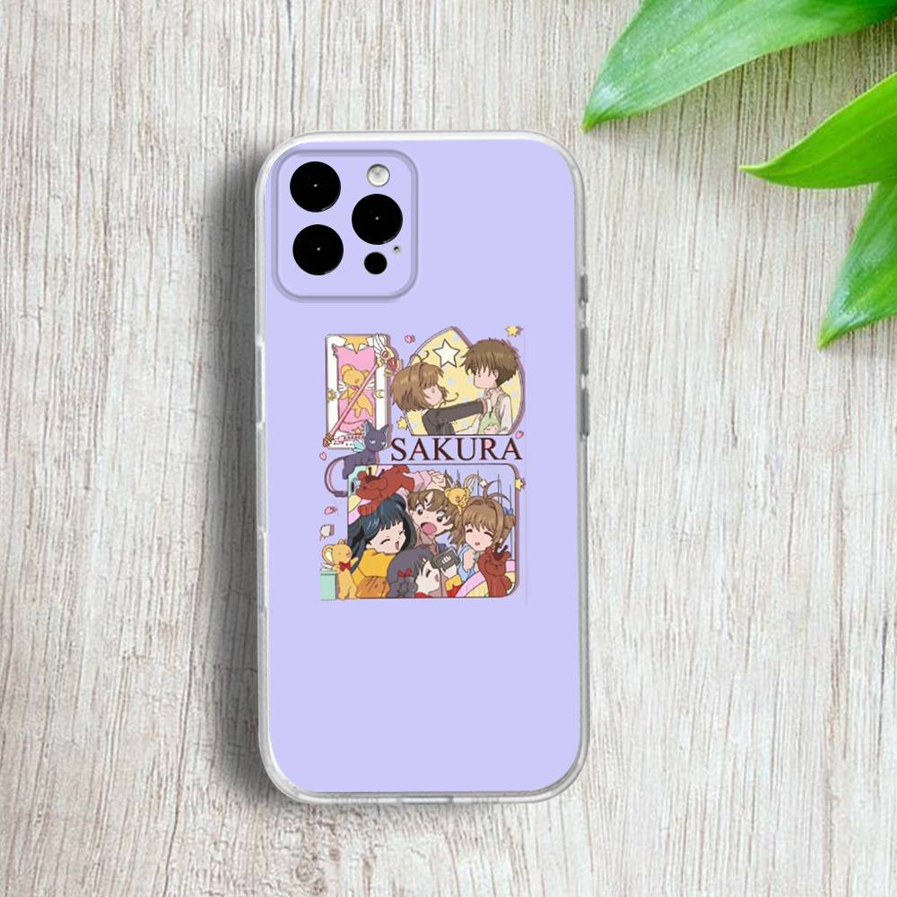 Cardcaptor-ES S-Sakura Phone Case For iPhone 17,16,15,14,13,12,11 Pro,Max,Plus,X,XS,XR,SE4,E Mini Transparent Soft Cover