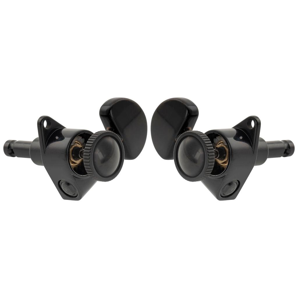 Musiclily Pro L3R3 Guitar Locking Gear Black R18K-09 Tuners, 181 Ratio,