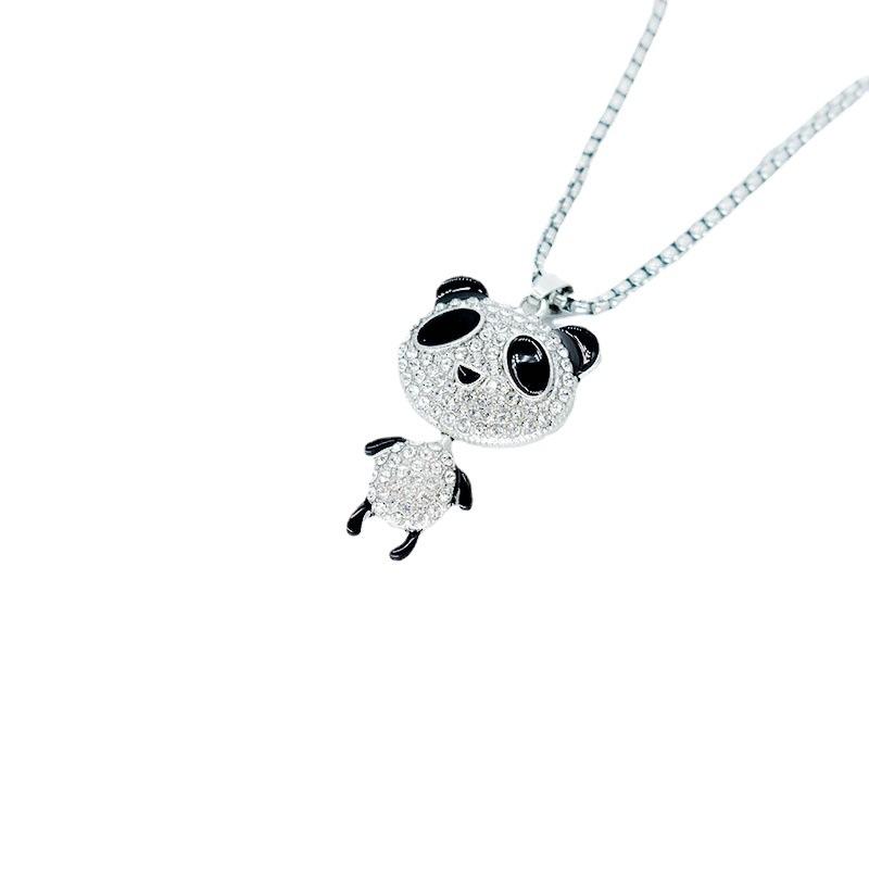 Panda Necklace, Mascot Necklace, Four-Limb Movable Titanium Steel Chain Does Not Fade And Match