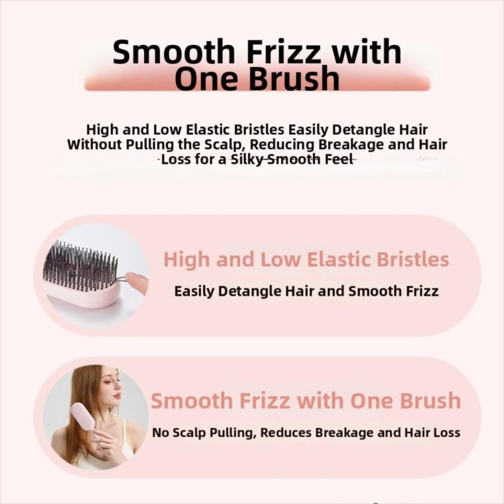 Anti-Frizz Large Tank Red Light Spray Massage Comb Hair Care 2-In-1 Misting Hair Brush  Gift