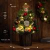 Décoration de Noël en rotin: Couronne, Guirlande, Ornements d'Arbre et Décorations de Porte