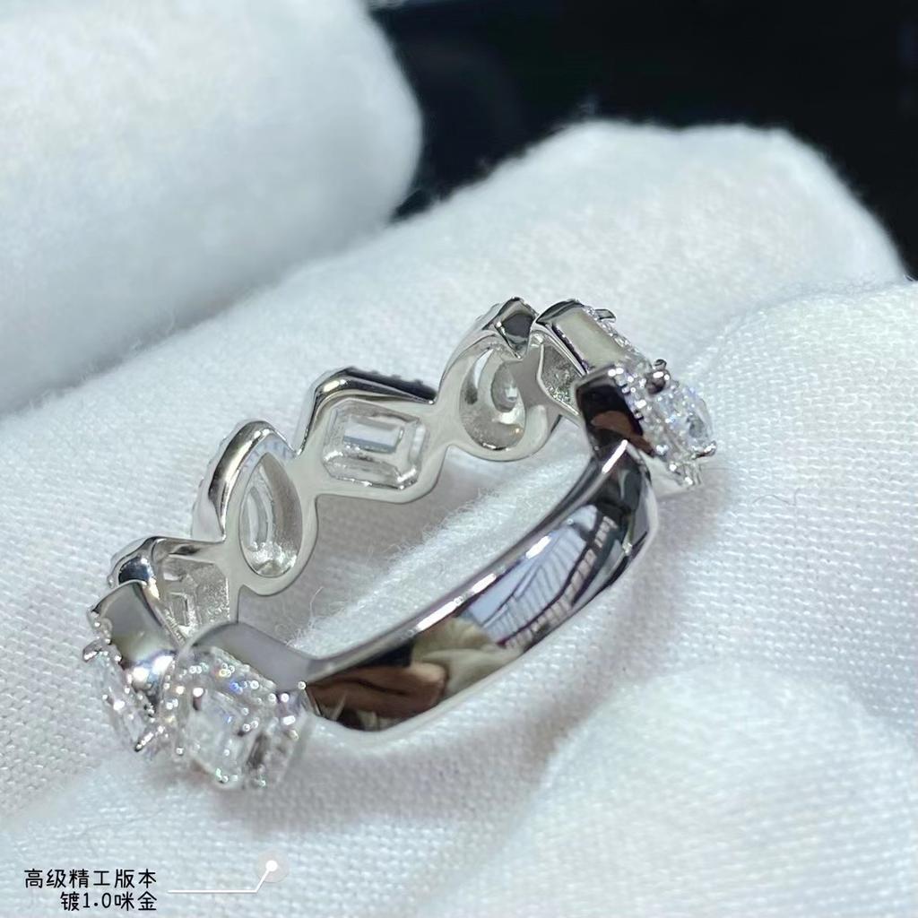 High Quality New 2024 Trend Gifts Selling Hot Brand Classic Europe Famous Luxury Jewelry Rings For Women Zircon Water Drop