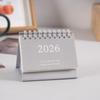 2026 Simple Style English Mini Desk Calendar Desktop Display Solid Color Portable Small Desk Calendar Desktop Decoration