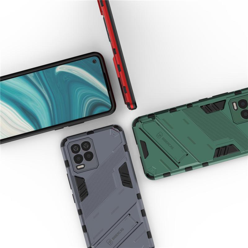 Twarda Zbroja Tylna Pokrywa Dla Oppo Realme 8 Pro Etui Uchwyt na Telefon Bumper Pełna Pokrywa Dla Realme 8 Pro Etui Dla Realme 8 Real Me 8 Pro