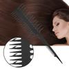 Double Sided Wide Fine Tooth Highlighting Comb Professional Piece Strip Dyed Hair Comb Black