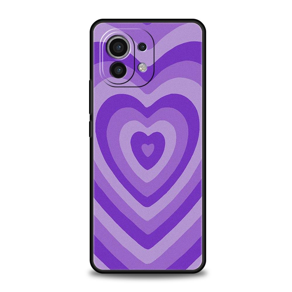 Infinity On Purple Phone Case For Xiaomi 13 12 11 Lite 12T 11T 10T 9T Mi Poco X5 M4 M3 X4 X3 Pro F5 F4 F3 GT 5G Black Cover