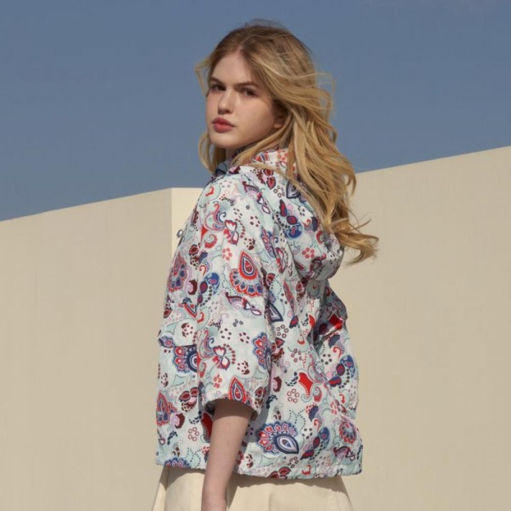 Lipbbam Printed Uv Hood Wind Jacket Ss Ljs001