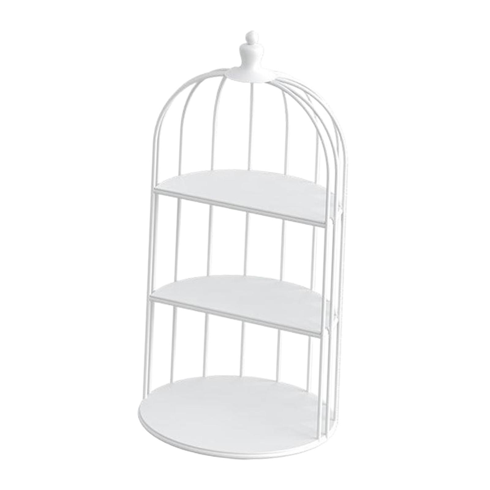 Стильная клетка для птиц Подставка для десертов Железная 3-уровневая стойка для выкладки выпечки для вечеринки Конфеты Закуски Шведский стол