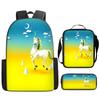 Backpack Unicorn Unicorn Animal Student School Bag, Digital Color Printing Animation Cartoon Backpack