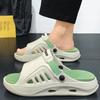 Fashion Platform Men's Shoe Beach Original Fun Rubber 2025 Slides Style Y2k Fashion Casual Low Price Adult Pvc Trend Eva Male Slipper