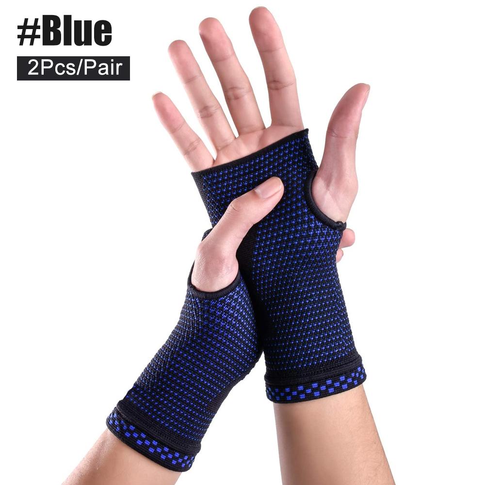 

2Pcs Wrist Support Sleeve,Compression Gloves Carpal Tunnel for Women Men,Hand Brace Wrist Support Sleeves Tendonitis Pain Relief M Wrist 16.5-19cm