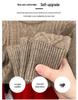 Men's Thick Warm Knitted Sweater, Half-High Collar, Winter Casual Mid-Age Dad Base Layer