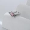 Lindon Classic Copper Alloy Zircon Ring Ladies Jewelry Wedding Promise Party Gift