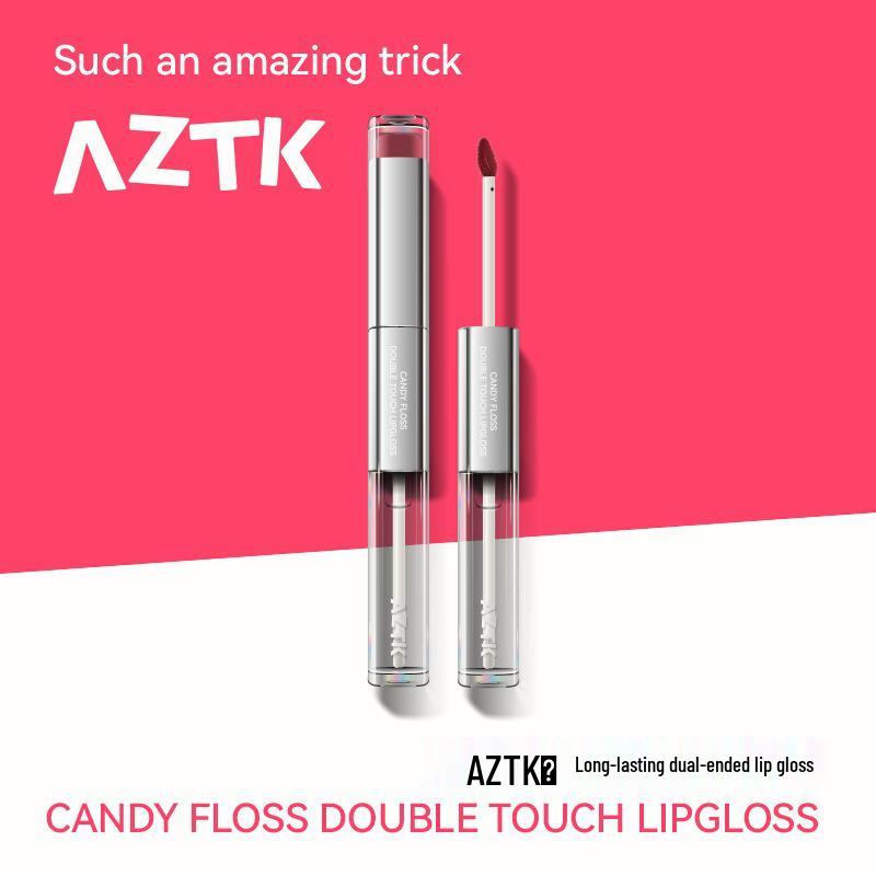 AZTK Water Light Mirror Lip Gloss: Moisturizing, Long-lasting Nude, Double-ended Lip Plumping Gloss.