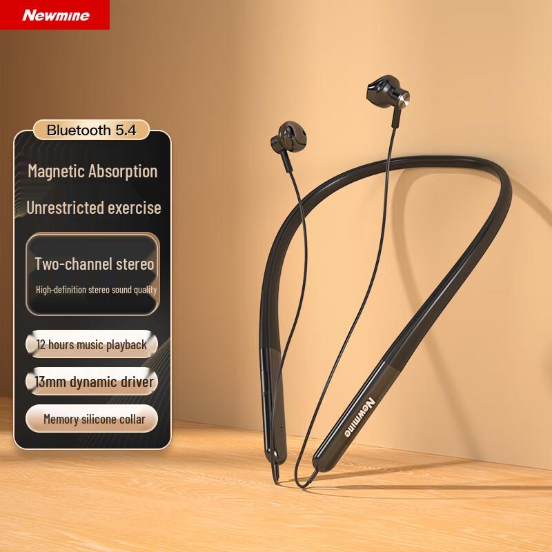 Newsmy C6 Neckband Sports Wireless Bluetooth Earphones