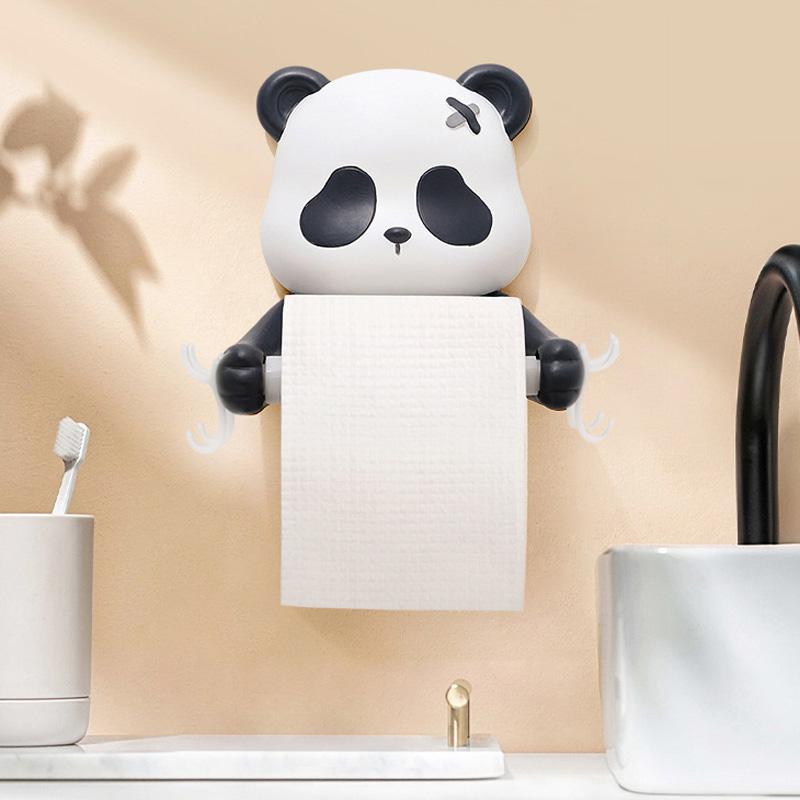 

1 шт. креативный туалет без штамповки панда стеллаж для хранения настенный держатель для салфеток милый