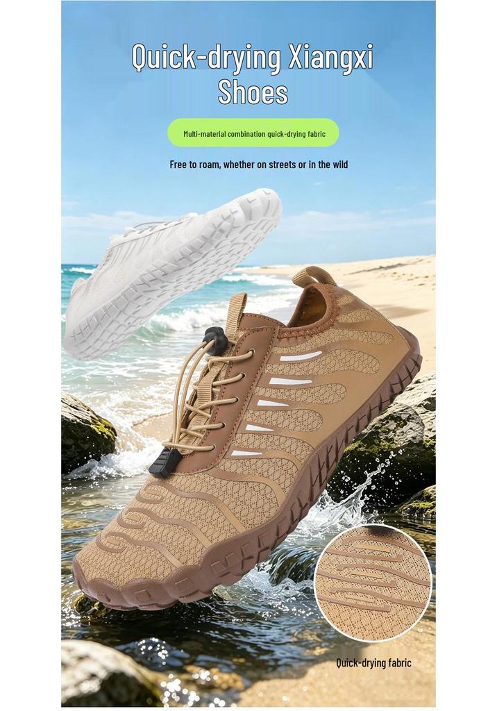 Unisex Non-Slip Quick-Dry Water Shoes: Breathable Five-Finger Design for Outdoor Activities