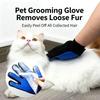 2 In 1 Pet Grooming Glove Brush Hair Remover Massage Comb For Dogs And Cats Efficient Shedding Fur Removal Pet Care Accessory