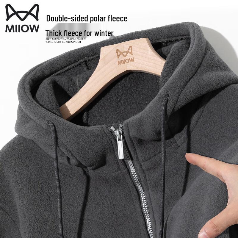 

MiiOW Men s Fleece Warm Casual Jacket 2XL