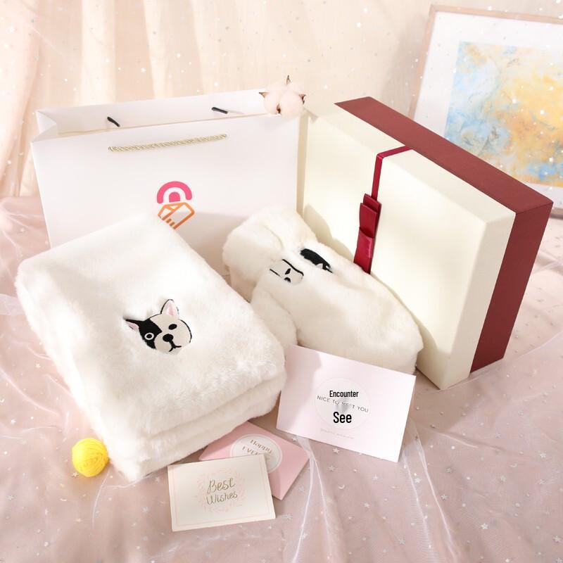 Women's Winter Scarf and Gloves Gift Set