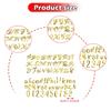 Cake Toppers DIY Ornaments Decorative A-z Letters Acrylic Alphanumeric Cake Decoration for Dessert Festivals Anniversary