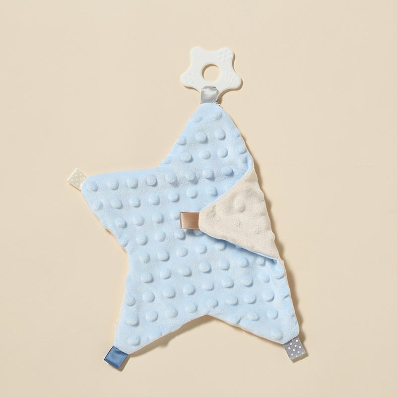 Coperta Morbida Rassicurante per Bambini a Forma di Stella con Presa Mordicchiabile per Aiutare il Sonno