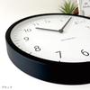 KATOMOKU muku Uhr, 4 LL, Schwarz, km-138BK, Wanduhr mit Schleichwerk, 38,2 cm Durchmesser (Quarzuhr)