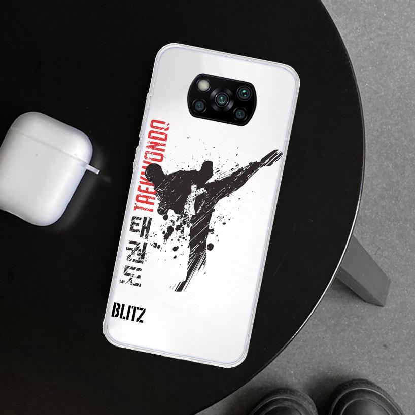 Kungfu Taekwondo Phone Case Cover for Xiaomi Poco X6 X5 X7 Pro F7 Ultra Redmi 15C 15 13C 13 12C 12 10C 10 10A 9C 9A 9T 9 Coque P