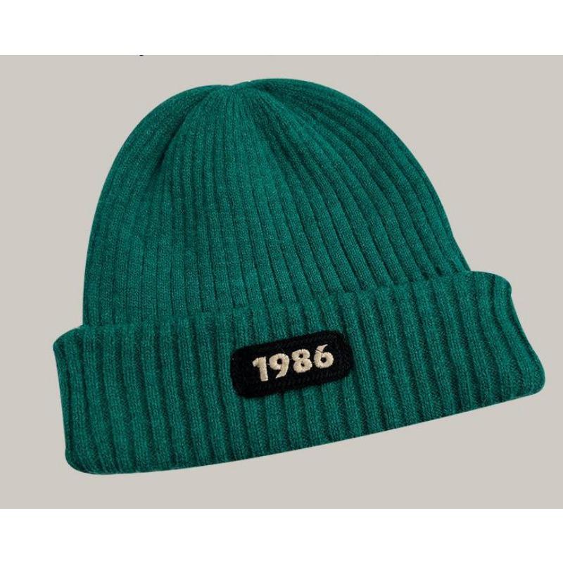 

Корейская шляпа из новой шерсти для женщин на осень и зиму, теплая защита головы, защита ушей, вязаная холодная шляпа, модная универсальная шляпа, трендовая One size