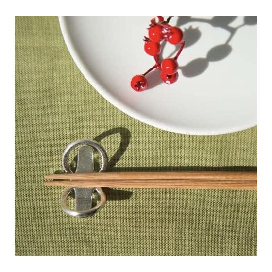Nousaku Washi Paper Wrapped Chopstick Rests - Eight (8) - Set of 5 - 100% Tin with Antibacterial Properties, Card Holder, Wedding Gift