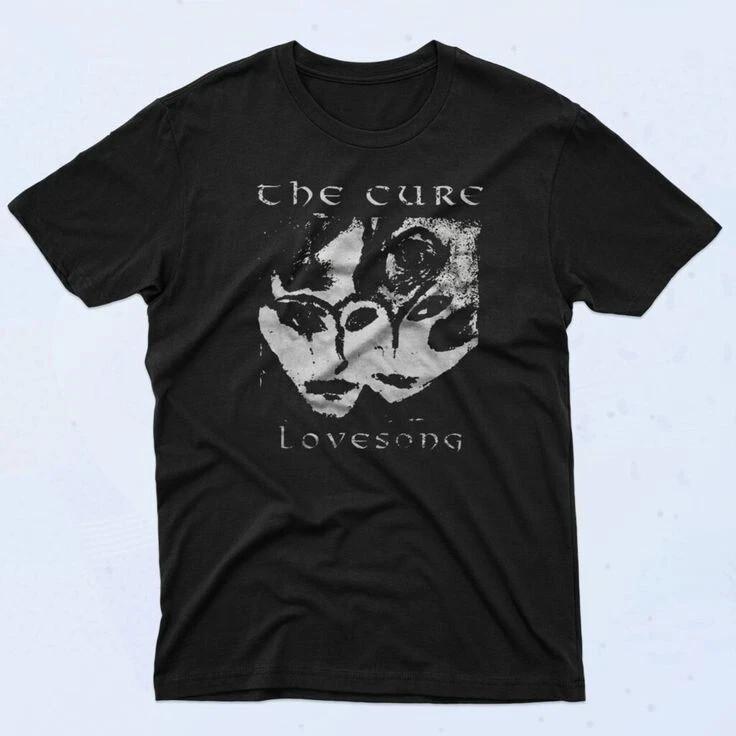 

Футболка The Cure Lovesong 90-х, Тяжелая черная хлопковая футболка, Размеры от S до 5XL, Унисекс футболка S