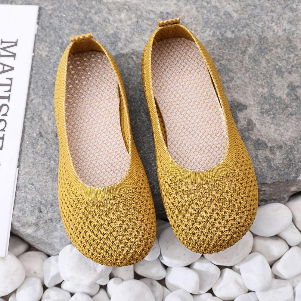 Chaussures d'été en tissu, Maille, Respirantes, Antidérapantes, Sandales décontractées confortables, Chaussures de travail noires