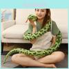 Peluche Anaconda Géant Super Douce Coton PP Animal en Peluche Serpent Pour Enfants