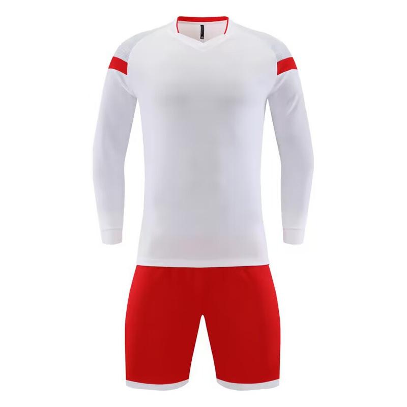 One cross-border jersey, children s adult sports long-sleeved jersey, football jersey set, men s game training jersey. XS