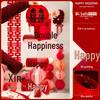 Red Xi Character Lanterns: Wedding Photo Props & Room Decorations
