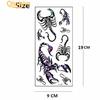 Men 3D Scorpion King Temporary Waterproof Tattoo Sticker