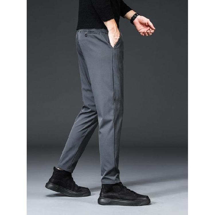 Men's Casual Pants Spring Autumn Versatile Stretch Comfortable Breathable Straight Leg Style