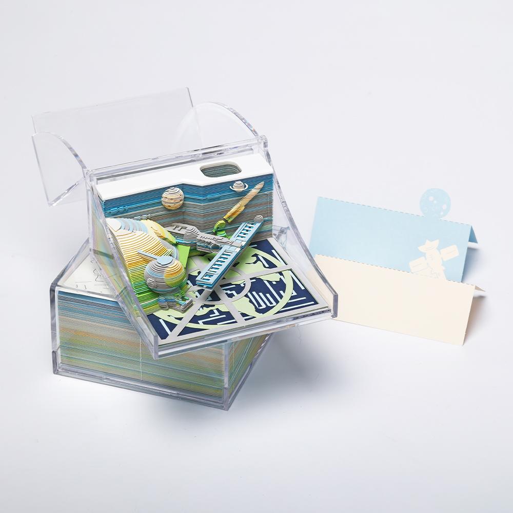 Hot Sale 3D Detector Shape Sticky Notes Loose Leaf Paper Craft Art for Kids Space Exploration Theme Desktop Ornaments for